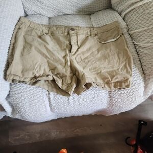 Scotch & Soda Tan Cargo Shorts Relaxed Fit